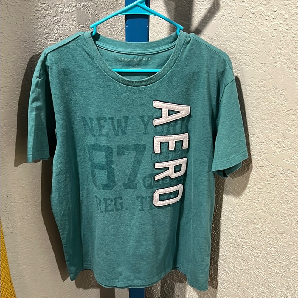 Aeropostale Green Short Sleeve Graphic Tee